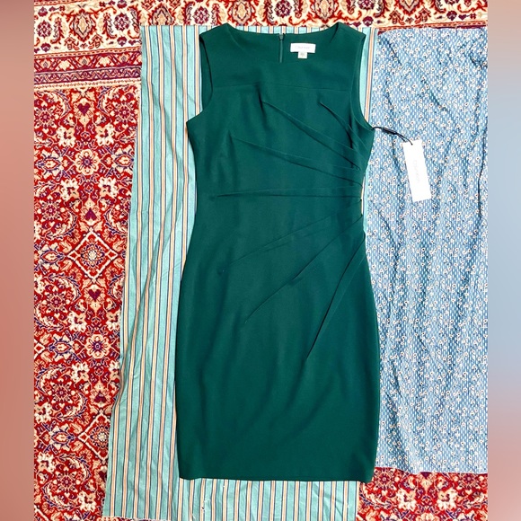 Calvin Klein Starburst Sleeveless Sheath Dress - Picture 1 of 5